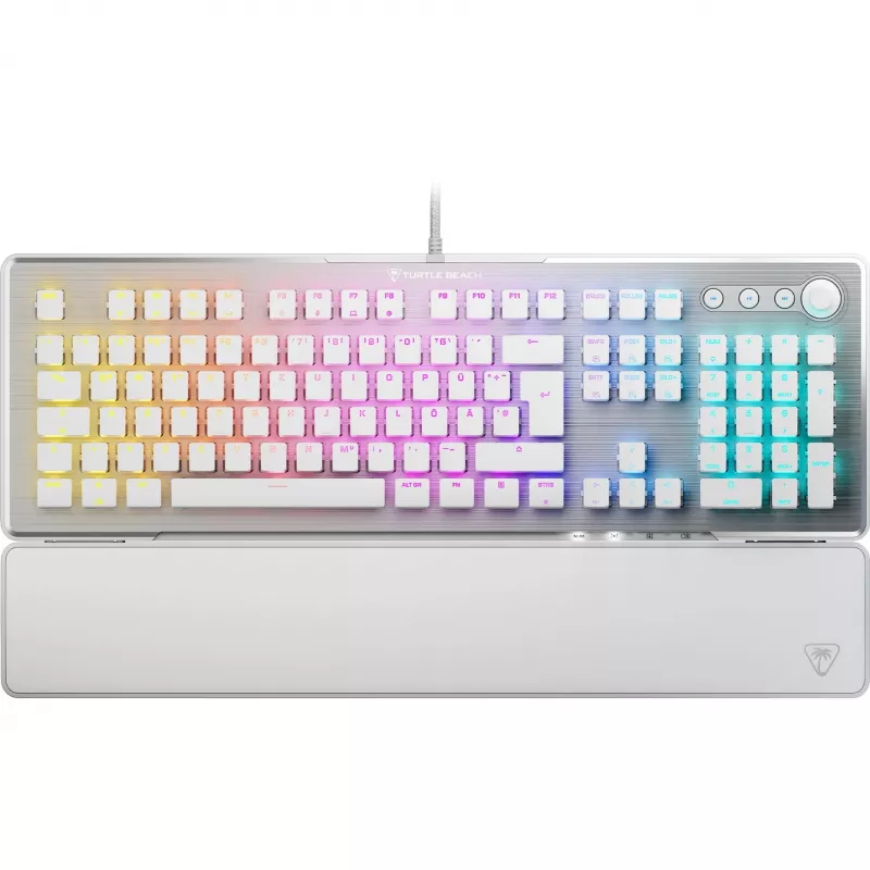 Teclado Turtle Beach Vulcan II Gaming USB Alemão branco