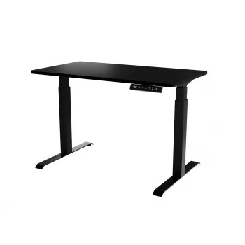 Secretária cama meble MOON secretária reta com regulação elétrica de altura 1210×670 mm preta