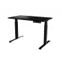 Secretária cama meble MOON secretária reta com regulação elétrica de altura 1210×670 mm preta