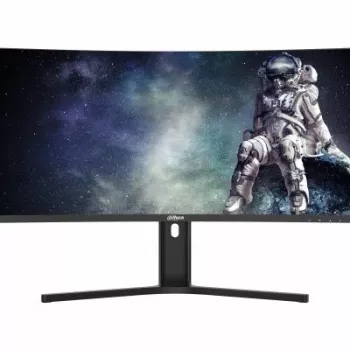 Monitor de computador DAHUA LM34-E330CA 86,4 cm (34 polegadas) UltraWide Quad HD 3440×1440 VA LCD 21:9 curvo, 1 ms, VESA, altura ajustável, preto