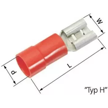 Lapp L-RA 48 H – vermelho – conector fêmea – reto – latão – poliamida – latão (63101040)
