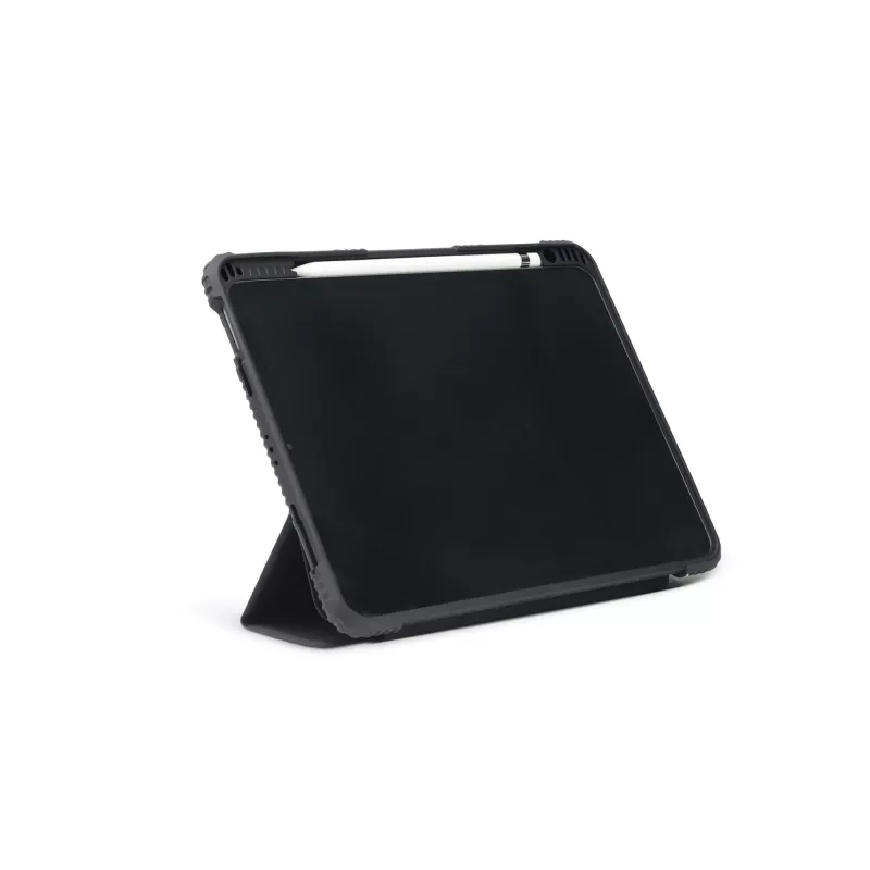 DICOTA Folio Case - capa flip para tablet - policarbonato, poliuretano termoplástico (TPU), polietileno reciclado - preto - 10.9 - para Apple 10.