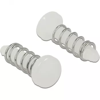 Rebite de encaixe para dissipador de calor Delock - conjunto 10 peças branco (18272)