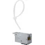 Módulo de encastrar RJ45 Hager E-Dat CAT 6a VU603NWH (VZ314RJ)