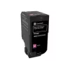 Lexmark 74C2HM0 Cartucho de toner de retorno, magenta, alto rendimento