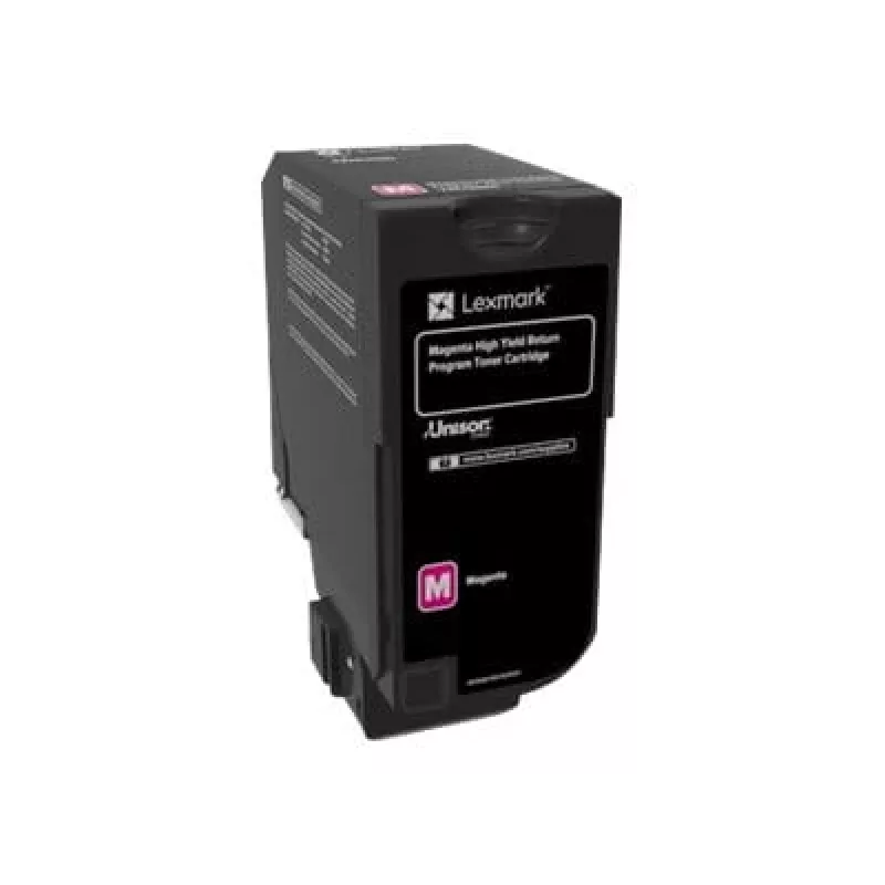 Lexmark 74C2HM0 Cartucho de toner de retorno, magenta, alto rendimento