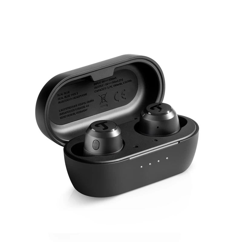 Teufel REAL Blau TWS 3 Headset sem fios In-Ear chamadas/música Bluetooth preto