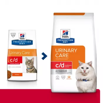 HILL'S PRESCRIPTION DIET Feline c/d Multicare Stress alimento seco para gatos frango 1,5 kg