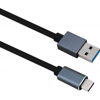 Herweck Helos PREMIUM - Cabo USB - USB Type-A (M) para 24 Pin USB-C (M) - USB 3,1 - 1,0m - Preto (288353)