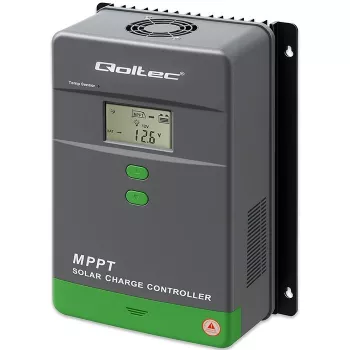 Controlador de carga solar QOLTEC MPPT 50A 12V/24V com LCD, modelo 53664