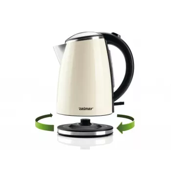 Chaleira elétrica Zelmer 1,7 l 2200 W aço inoxidável