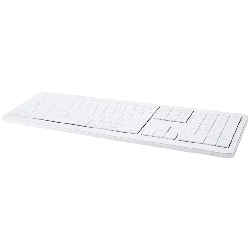 Teclado sem fios CLEVETURA CLVX 1 Touch-On-Keys AI — layout ANSI US Mac, interruptores scissor, caixa de alumínio, RGB interativo
