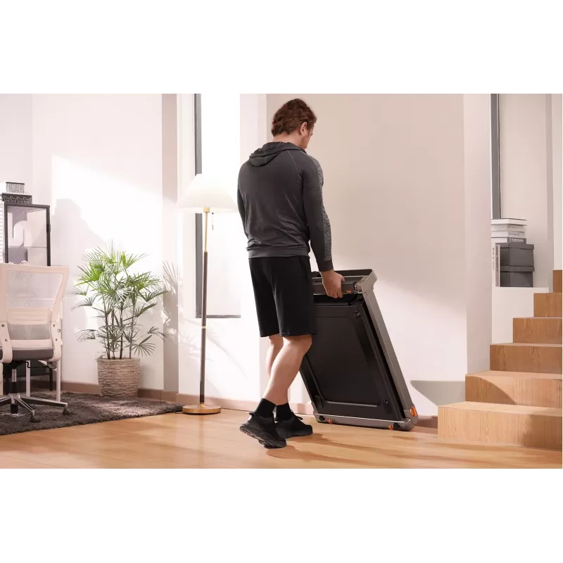 Passadeira Kingsmith G1 Walkingpad — superfície de corrida 440×1053 mm, velocidade máx. 12 km/h, dobrável, ecrã LED