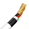 Cabo USB-A para Micro-USB-B Baseus TZCAMZJ-02 1,5 m branco