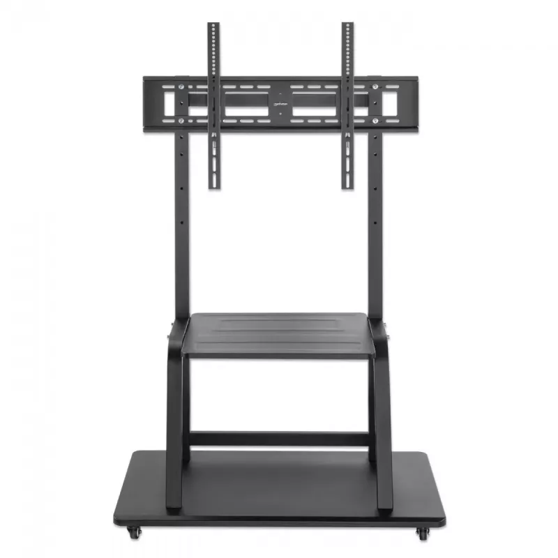 Suporte com rodas MANHATTAN para 1 ecrã, 37–100 polegadas, preto, VESA 200x200–800x600, máx. 150 kg