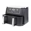 Fritadeira de ar quente Ninja AF400EU dupla 9,5 L autónoma 2470 W fritadeira de ar quente preta