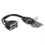 DeLOCK 66324 Adaptador RS-232 VGA interno PCIe conector fêmea preto