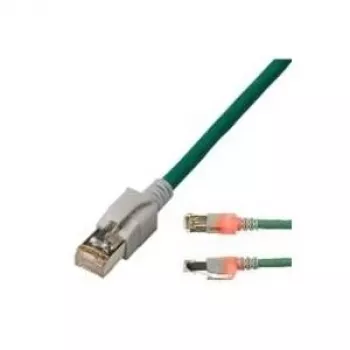 EasyLan CS1OTCDCD0020 - Cabo de patch LED Cat.6 DualBoot S/FTP turquesa - Cabo - Rede