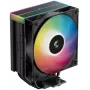 Ventoinha DeepCool AG400 BK ARGB V2 120 mm preta — ventoinha de CPU de 120 mm com rolamento hidráulico, suporte multi-socket