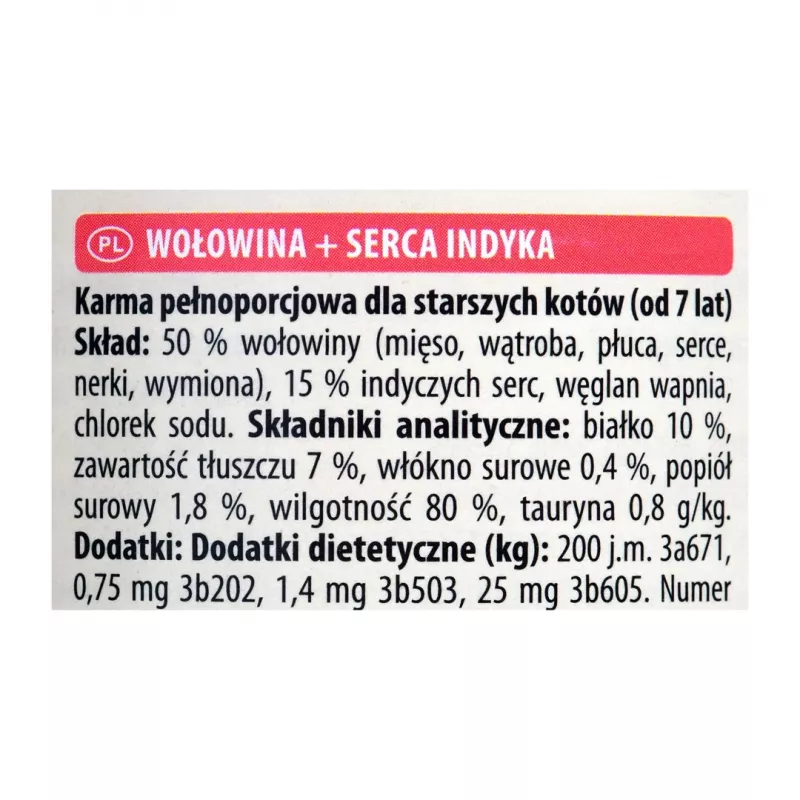 ANIMONDA Carny Senior Vaca e Corações de Peru – Alimento húmido para gatos – 400 g