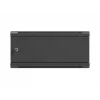 Armário de rack 19 polegadas para montagem na parede LANBERG 4U 600x450 mm preto com porta metálica