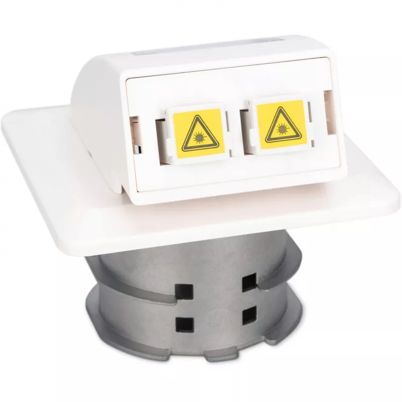 Tomada de parede de fibra ótica FTTH Digitus DN-93201 adaptador SC/LC 86x30x86mm