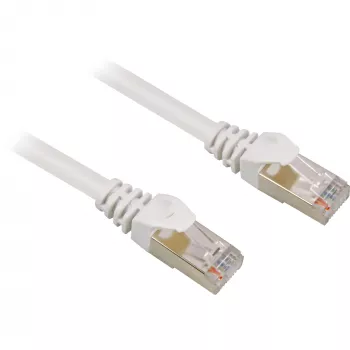 Cabo de rede RJ45 macho > RJ45 macho CAT.6 S/FTP (branco, 1,5 metros)
