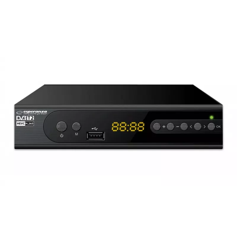 Descodificador Sintonizador TV DVB-T2 Hevc H.265 Cabo HDMI