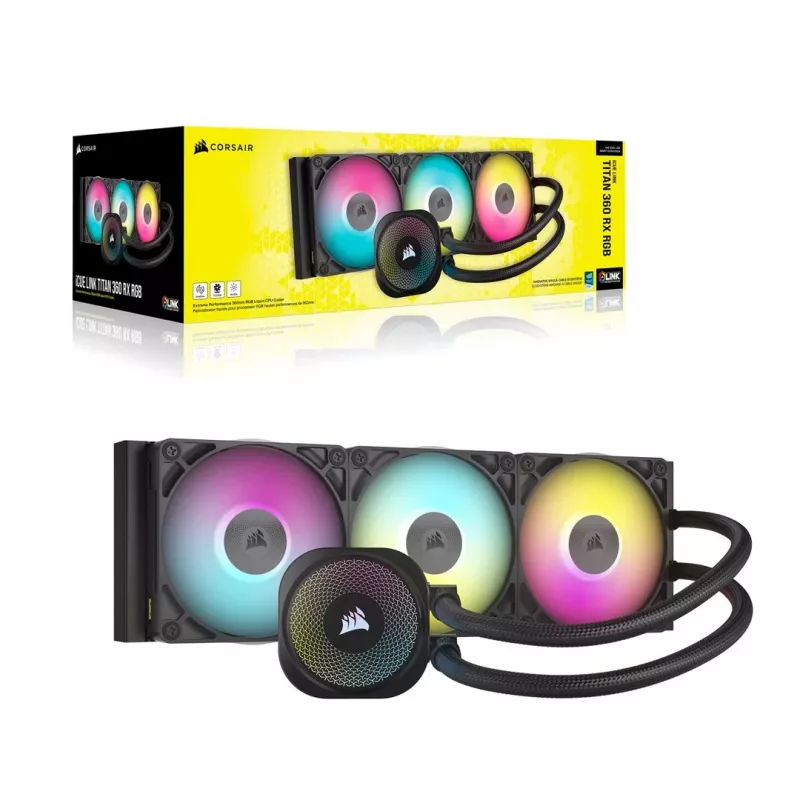 Refrigeração líquida tudo-em-um Corsair iCUE LINK TITAN RX RGB