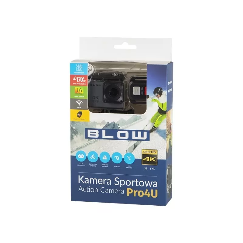 Action cam BLOW 78-538 – 4K Ultra HD, ecrã de 2