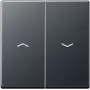 Painel de comando de parede Jung A 595 BF P ANM, preto, modelo A595BFPANM