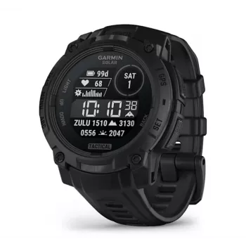 Smartwatch GARMIN Instinct 3 45mm Solar Tactical Edition preto — 45 mm, função de carregamento solar, GPS, medidor de frequência cardíaca
