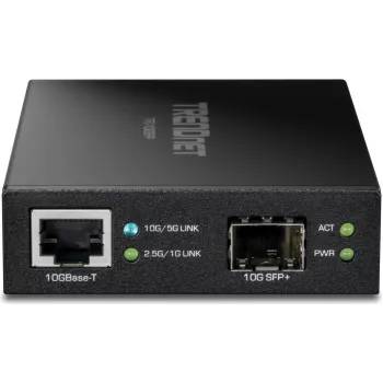 Conversor de meios de fibra ótica TRENDnet 10GBASE-T para SFP+ - Conversor - fibra ótica (FO)
