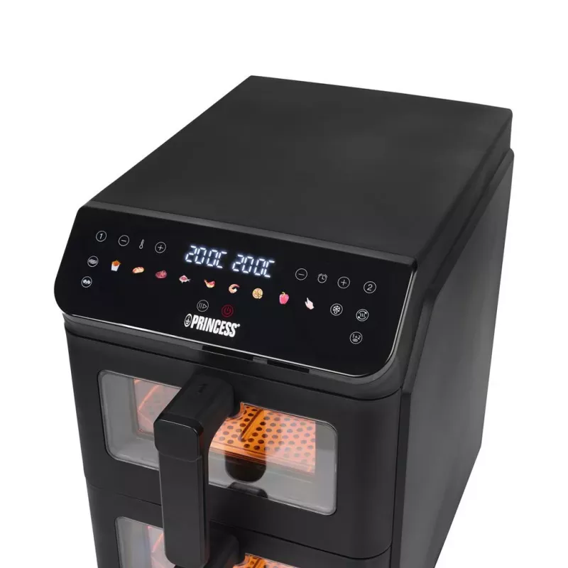 Princess Double Stack Airfryer | 182490 | Potência 3000 W | Capacidade 11,2 L | Preto