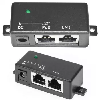 Injetor PoE Extralink 1 porta 100 Mbit/s RJ45