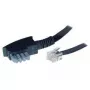 S/CONN 3m TAE-N - RJ12 preto transparente ShiverPeaks