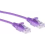 Cabo de rede ACT branco 1,5 metros LSZH U/UTP CAT6 Datacenter Slimline sem patilha com fichas RJ45