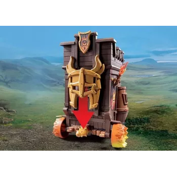 Conjunto de figuras Novelmore 71643 carro de combate com canhão de fogo