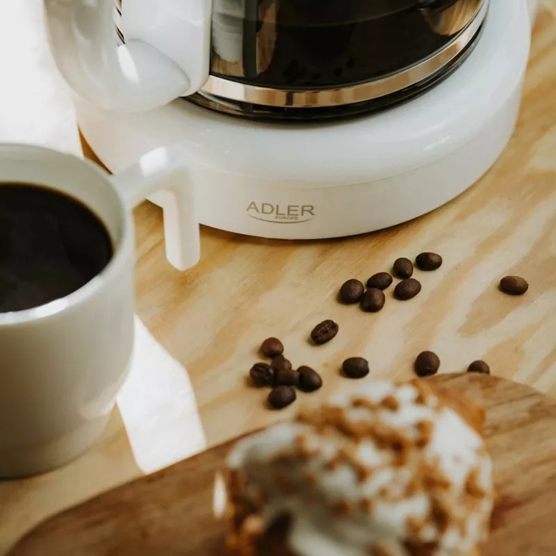 Adler AD 4383w máquina de café de filtro para café moído 1,5 L branco