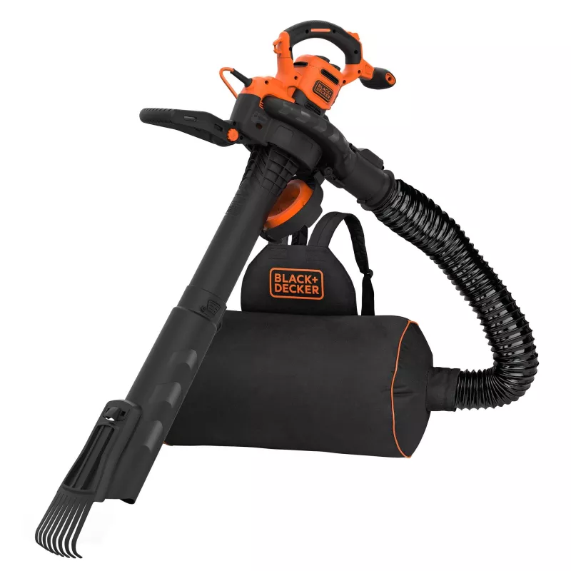 Black & Decker BEBLV301-QS soprador/aspirador de folhas 3 em 1, 3000 W