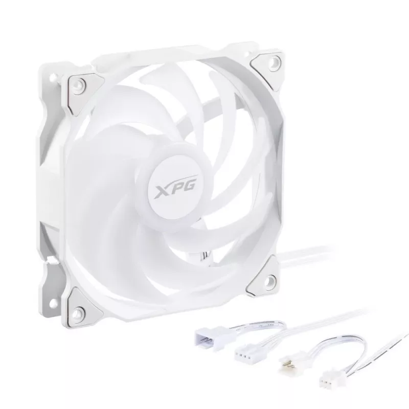 XPG VENTO 120 ARGB PWM (pack de 3) branco, ventoinha, 12 cm, 300 U/min, 1850 U/min, branco