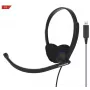 Koss CS200 Headset USB com fios de arco de cabeça para chamadas/música USB Type-A Preto