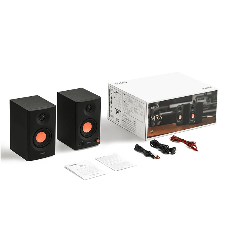 Edifier | Monitores de estúdio ativos | MR3 | 18W x 2 W | Bluetooth | preto | ≥ 85 dB | Ligação sem fios