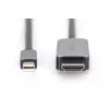 DIGITUS - Cabo adaptador - Mini DisplayPort (macho) para HDMI (macho) - 1,0 m - Suporte de 8K 60 Hz - Preto (DB-340109-010-S)