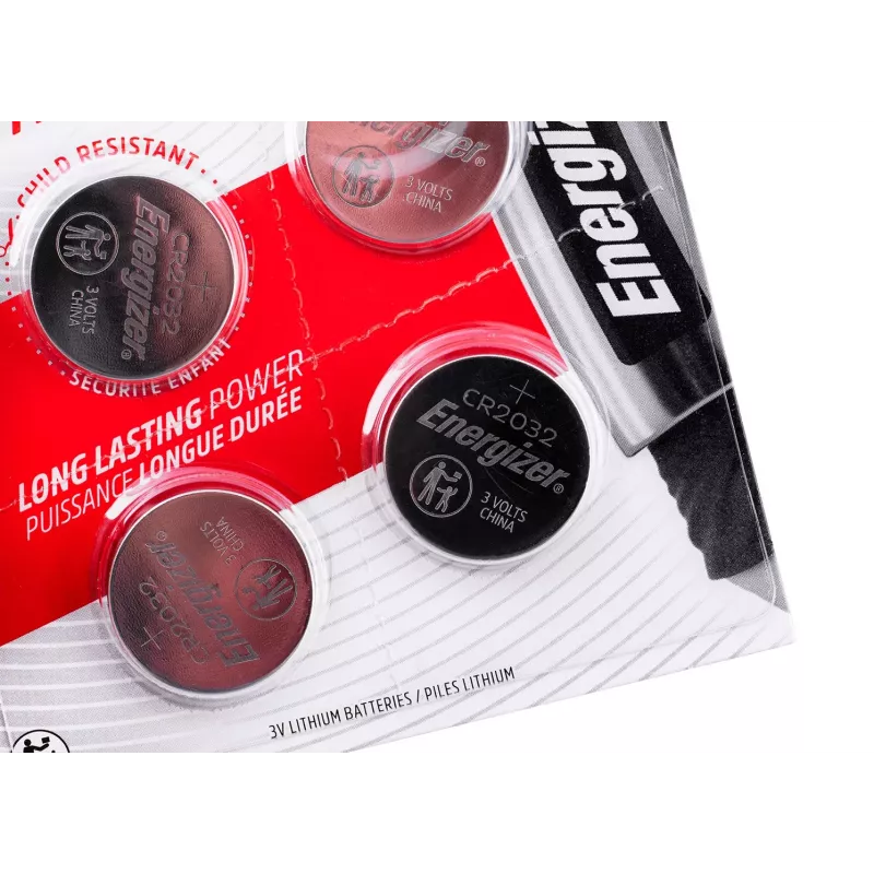 PILHA ENERGIZER SPECIALIZED CR2032, 4 unid., 3V, ECO