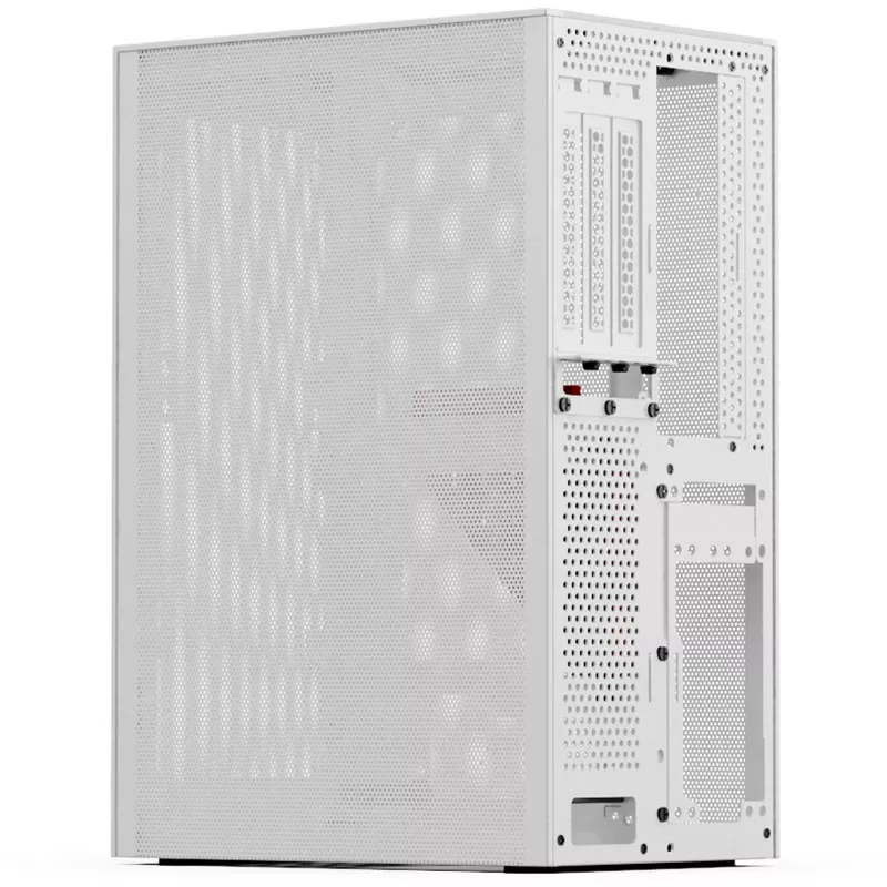Caixa SSUPD Meshlicious Full Mesh PCIE 4.0 Edition Mini-ITX - branco