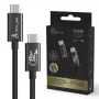 Extralink Smart Life CABESL05 cabo USB-C para USB-C, entrançado, 240 W, 40 Gbps, 2 m, preto