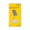 Suporte telescópico DeLOCK para smartphone e tablet com prateleira, prateado/branco