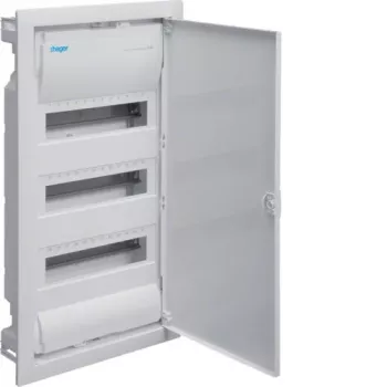 Caixa elétrica Hager VU36NE IP30 largura 348 mm profundidade 94,5 mm altura 630 mm