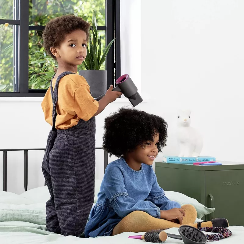Conjunto de styling Dyson Supersonic, brinquedo doméstico para crianças